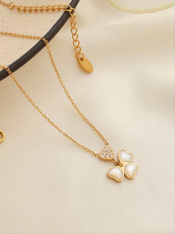 Clover Hearts Necklace