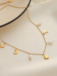 Boho Star Moon Necklace
