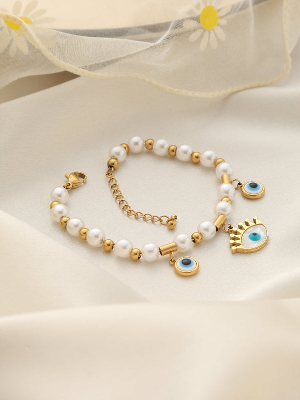 Pearl Nazar Bracelet