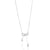 Silver Pearl Bow Elegance Necklace