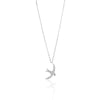 Silver Sparkling Swallow Necklace