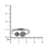 925 SILVER FLOWER TOE RING