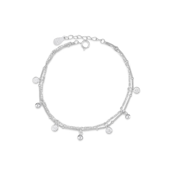 925 SILVER MULTI STRAND BRACELET