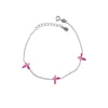 925 SILVER PINK CHARM BRACELET