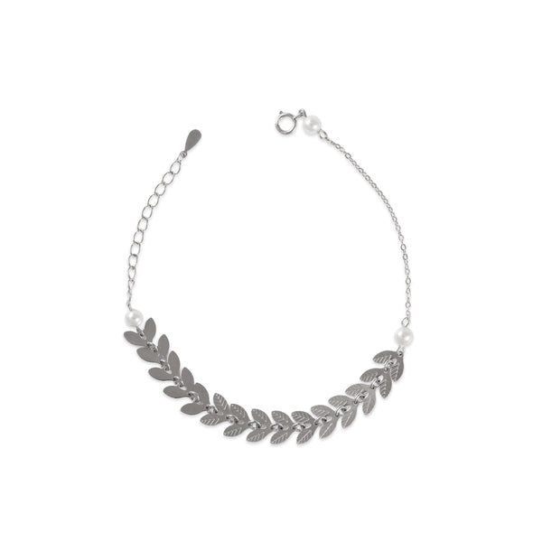 925 SILVER LEAVES BRACELET