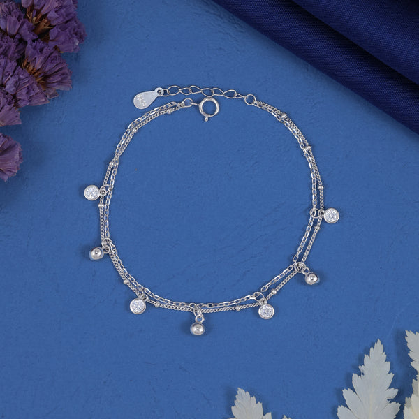 925 SILVER MULTI STRAND BRACELET