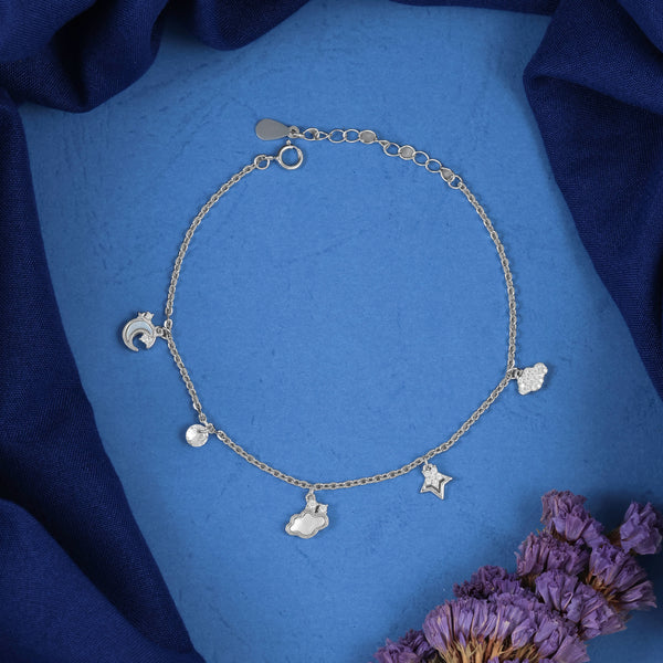 925 SILVER WHIMSICAL CHARM BRACELET