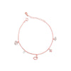925 SILVER WHIMSICAL CHARM BRACELET ROSE GOLD