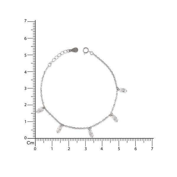 925 SILVER BAGUETTE BRACELET