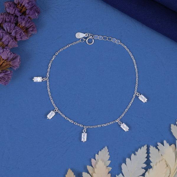 925 SILVER BAGUETTE BRACELET