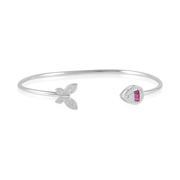 925 SILVER BUTTERFLY RUBY KADA