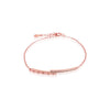 925 SILVER BAR ROSE GOLD BRACELET
