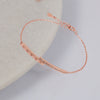 925 SILVER BAR ROSE GOLD BRACELET