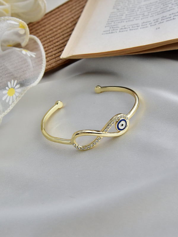 Infinity Evil Eye Cuff