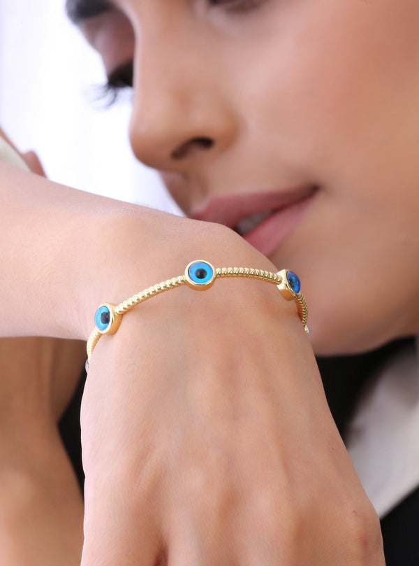 Klissaa Minimal Evil Eye Nazar Bangle