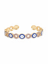 Klissaa Oval Eye Nazar Cuff Bangle