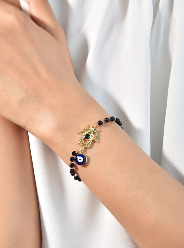 Lotus Nazar Mangalsutra Bracelet