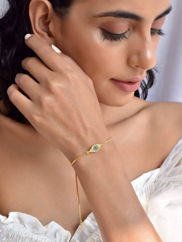 Ojo Evil Eye Gold Bracelet