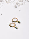 Emerald Zirconia Dangle Earrings