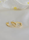 Klissaa Wave Hoop Earrings