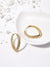 Peora Gold Plated Oval Hoops