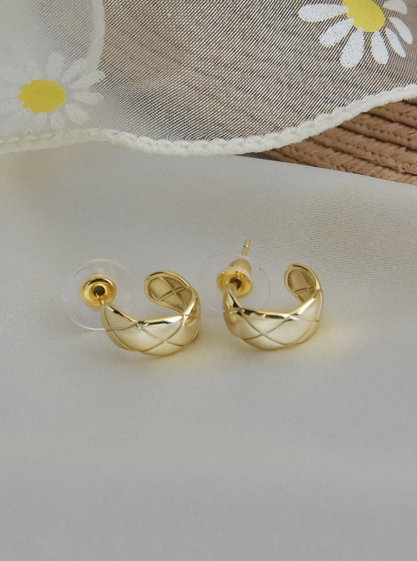 Shayla Gold Plated Hoop Earrings