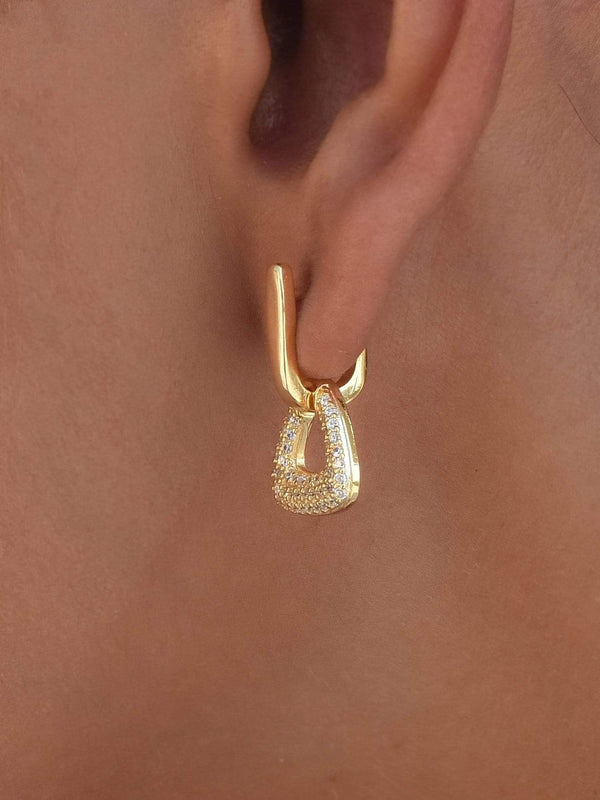 Zirconia Drop Earrings