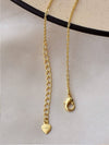 Amyra Round Gold Plated Evil Eye Necklace