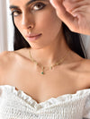 Emerald Olivia Layered Necklace