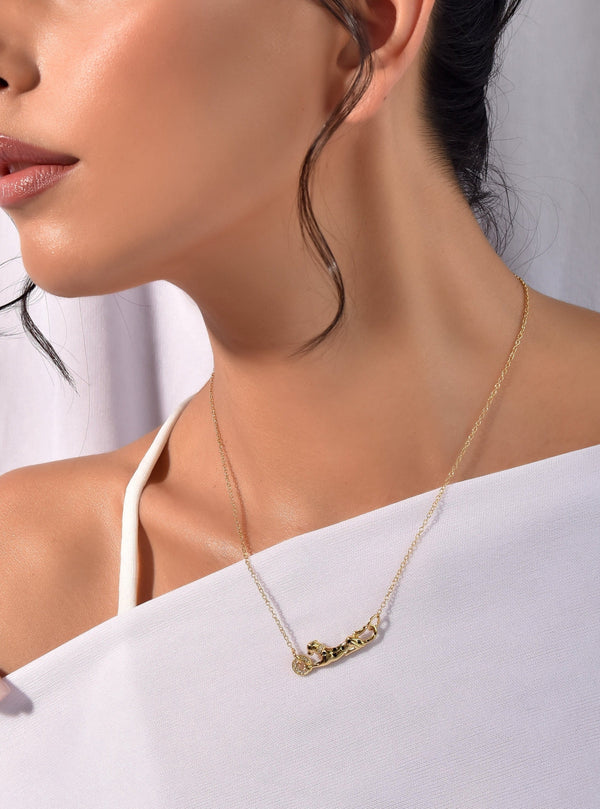 Statement Panther 18K Gold Plated Necklace