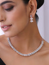 Tishyaa Diamante Silver Jewellery Set