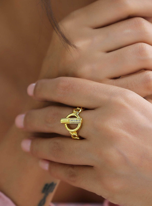22K Gold Plated Statement Ring
