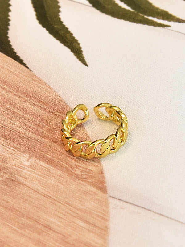 Cuban Link Chain Ring