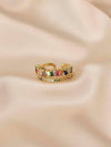 Multi Color Cubic Zirconia Ring