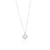 925 SILVER FOUR PETAL CLOVER NECKLACE