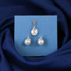 925 SILVER PEARL PENDAL SET