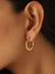 Klissaa Hammered Hoop Earrings