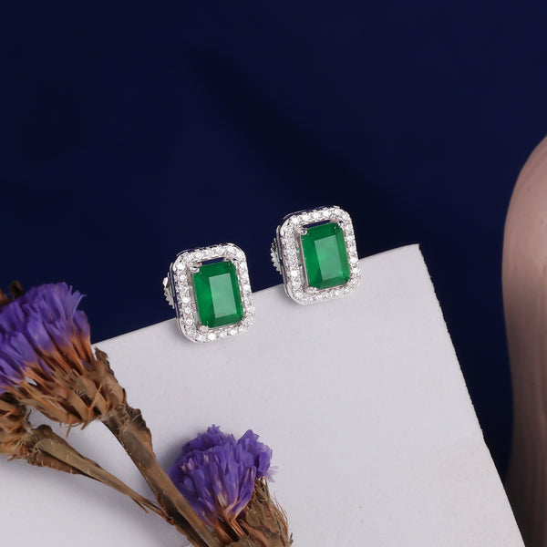 925 SILVER EMERALD TOPS