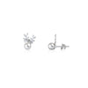 Arctic Antler Pearl Stud Earrings