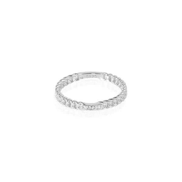 925 SILVERCONTEMPORARY CURB RING