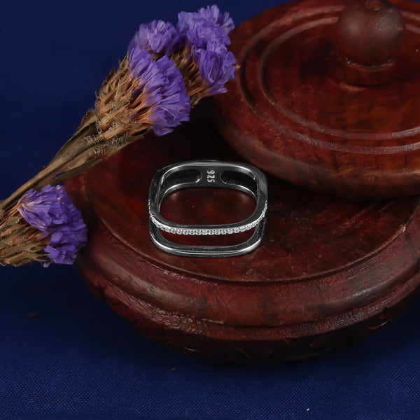 925 SILVER DOUBLE BAND RING