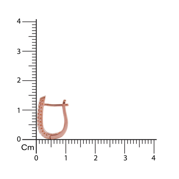 Rosé Lumière Diamond Hoops