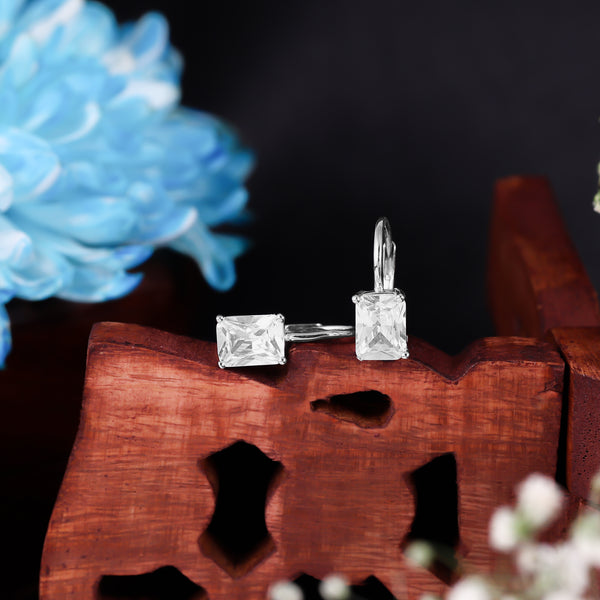 Eterna Spark Diamond Drop Hoops