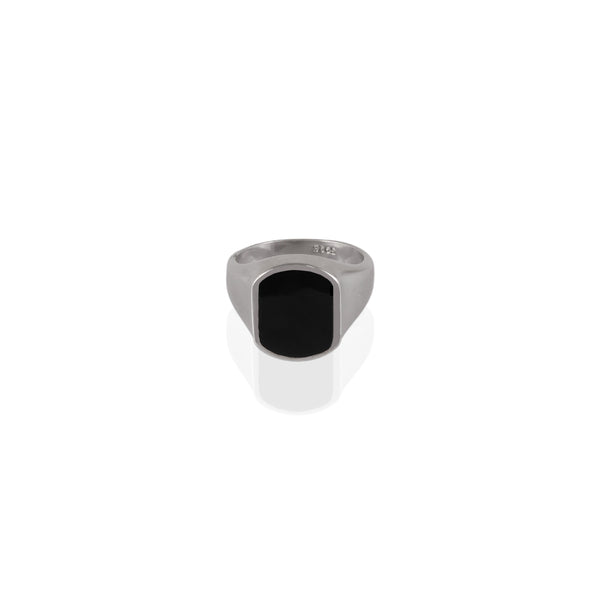 Noir Vault Silver Signet Ring