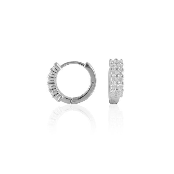 Aura Mini Diamond Hoop Earrings