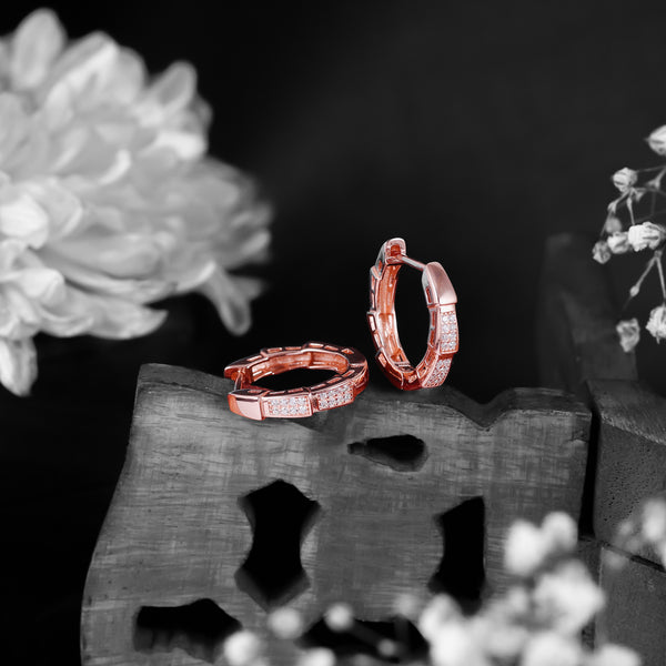 Aurex Geometric Diamond Hoops