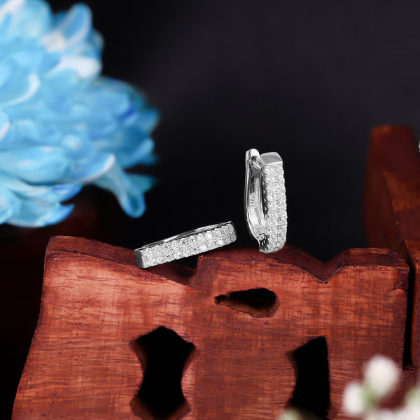 Rosé Lumière Diamond Hoops