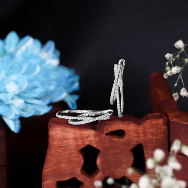 Luna Curve Diamond Earrings