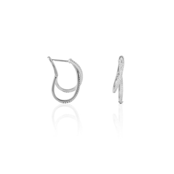 Luna Curve Diamond Earrings