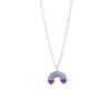 Rainbow Designed Necklaces For Baby with Heart